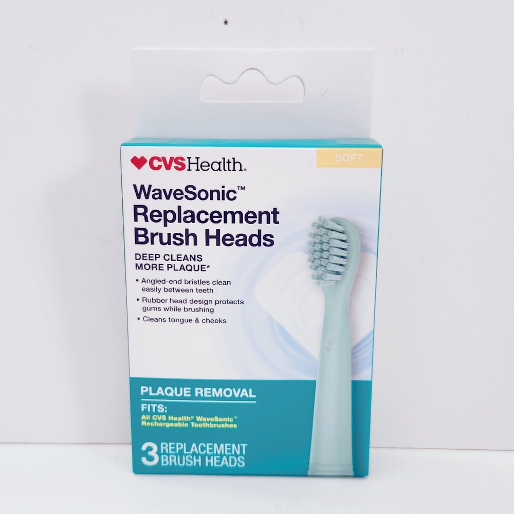 🔮3/$15 CVS Health WaveSonic Replacement Brush Heads Soft